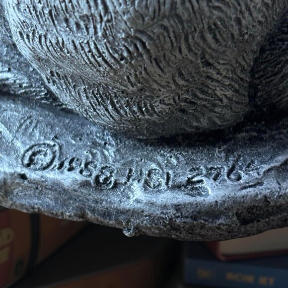 1988 United Design Gray Stone Rabbit – UCCL Cold Cast Bunny Figurine, Heavy - Picture 7 of 7